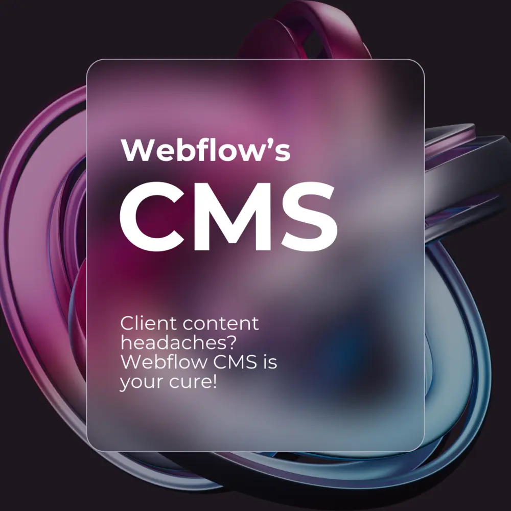 SEO Intense Blog image about why Webflow's CMS is your best friend